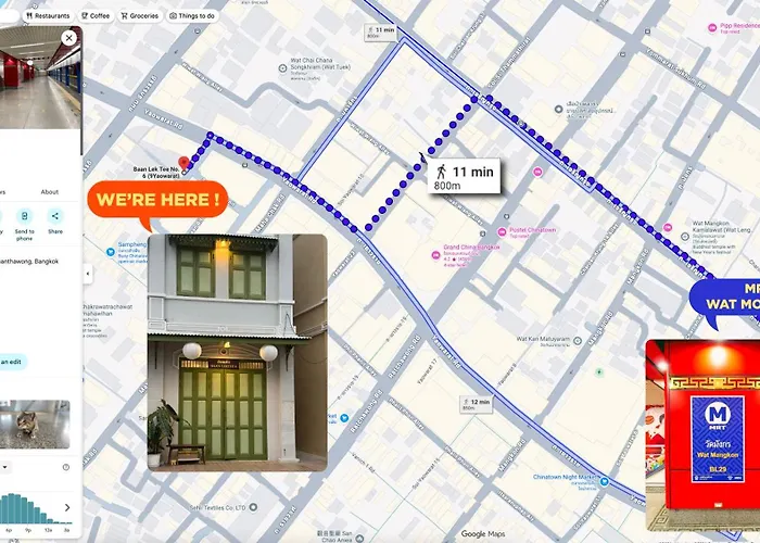 度假居 Baan Lek Tee 6 - 9chinatown Near Yaowarat And Mrt 曼谷